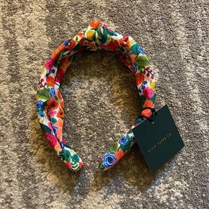 Rifle Paper Co Headband Floral Knotted Scarf